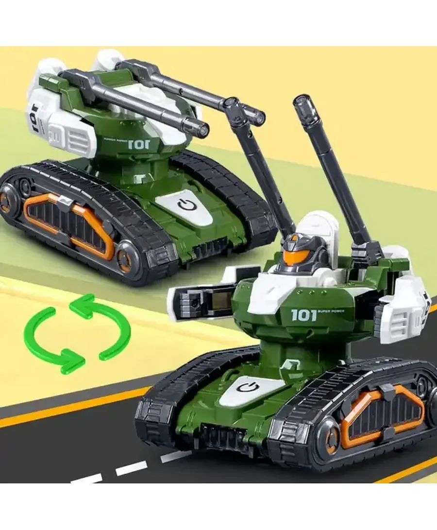 Kids Robot Toys Plastic Tank Model Vehicle Electric Deformation Tank Toy 6 Kids Robot Toys Plastic Tank Model Vehicle Electric Deformation Tank Toy