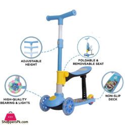 Kids Scooter 3 In 1 With Lighting Wheel