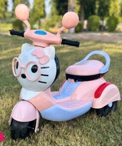 Kitty Baby Scooter Battery Operated Ride-On Bike with Music, Lights (Up to 4 Years)