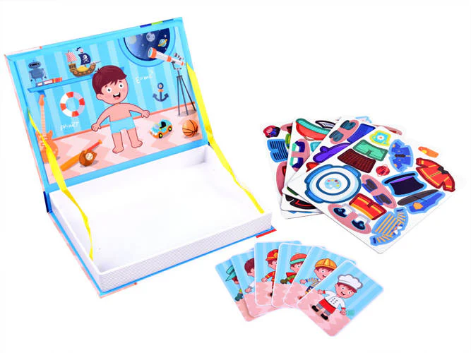 Magnetic Puzzle Book Education Learning Toys Boy And Girl