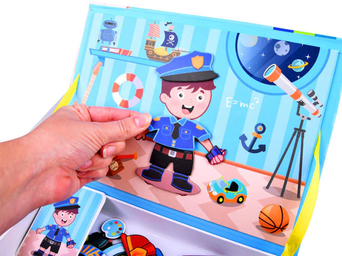 Magnetic Puzzle Book Education Learning Toys Boy And Girl