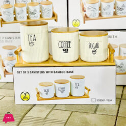 Modern Design Sugar Tea and Coffee Jar Set