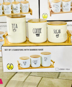Modern Design Sugar Tea and Coffee Jar Set