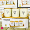 Modern Design Sugar Tea And Coffee Jar Set Jc7577