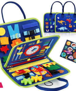 Montessori Busy Board Educational Activity Developing Sensory Board Skills Travel Toy