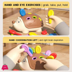 Montessori Educational Toy Fine Motor Toys For Toddlers 1-3 Hedgehog Learning Counting &Amp; Sorting Development Sensory Gifts