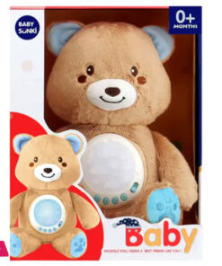 Multi Effects Musical Starry Light Projection Bear