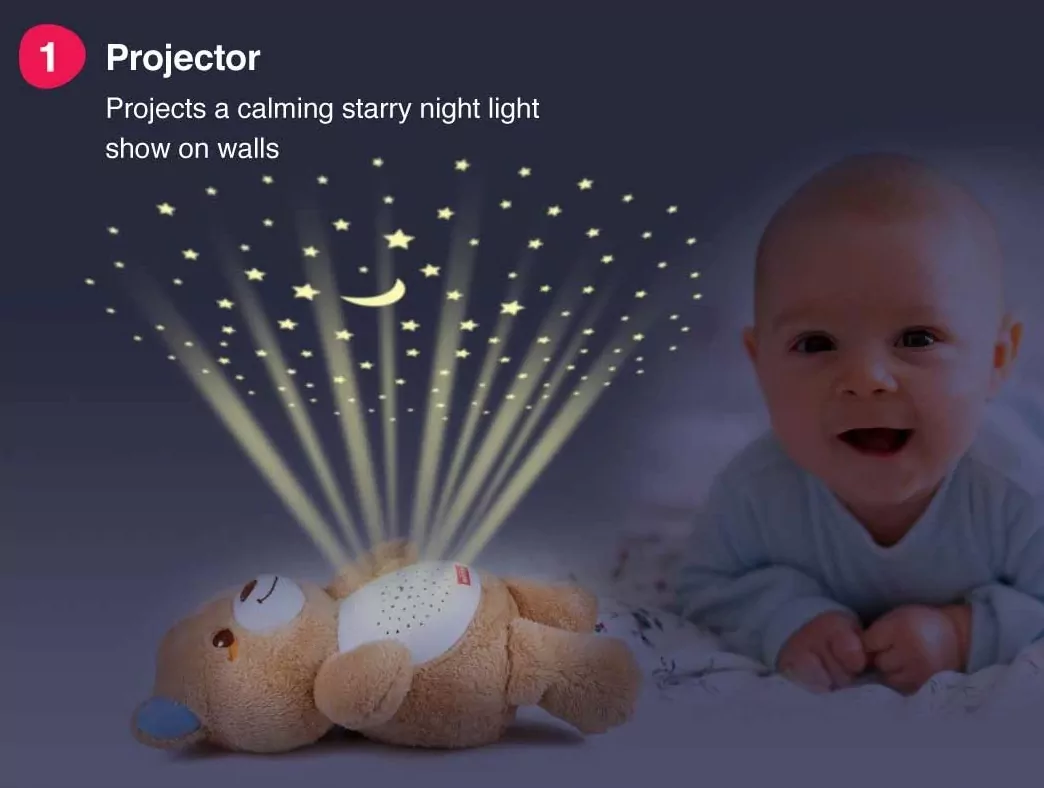 Multi Effects Musical Starry Light Projection Bear