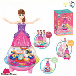 Flying Saucer Dancing Pincess Musical Doll with lights  Music