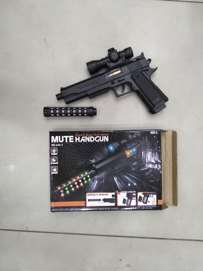 Mute Hand Electric Music Blaster Shooting Toy 820-1