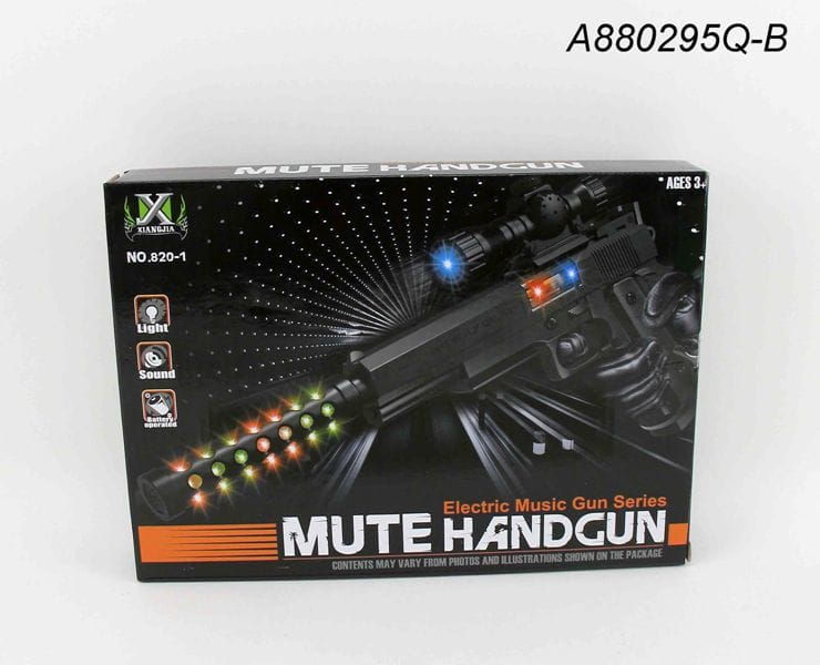 Mute Hand Electric Music Blaster Shooting Toy 820-1
