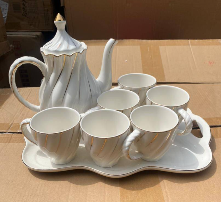 Nordic Ceramic Tea Set 8 Pcs