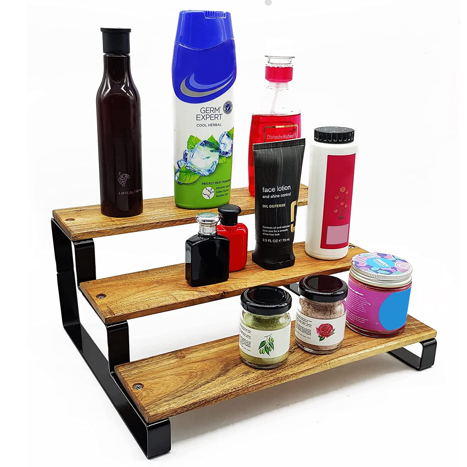 Pastry Stand Wooden 3 Step Salad Bar Stand