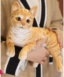 Plush Toys Stuffed Realistic Tabby Cats Gifts for Children 35CM