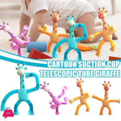 Pop Tubes, Sensory Suction Cup Plastic Toy, Deformable Novelty Telescopic Giraffe Fidget Toys 20 Pop Tubes, Sensory Suction Cup Plastic Toy, Deformable Novelty Telescopic Giraffe Fidget Toys