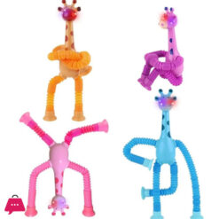 Pop Tubes, Sensory Suction Cup Plastic Toy, Deformable Novelty Telescopic Giraffe Fidget Toys 23 Pop Tubes, Sensory Suction Cup Plastic Toy, Deformable Novelty Telescopic Giraffe Fidget Toys