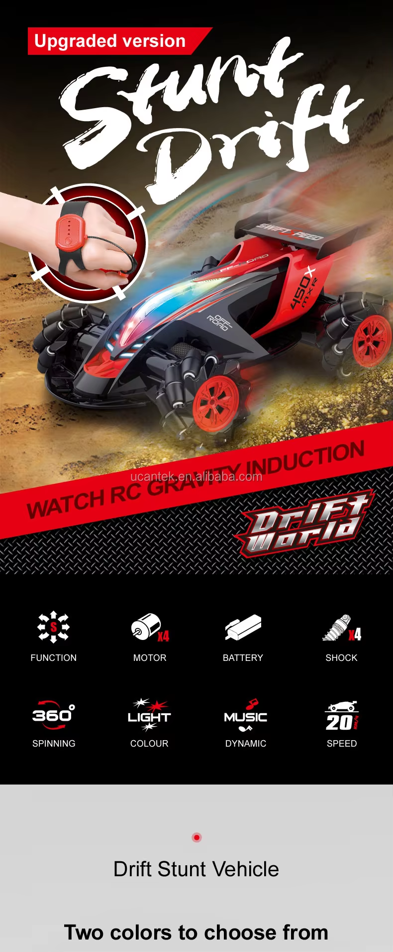 Rc Drift Car Universal Wheel 1:10 4Wd Hand Gesture 2.4G Remote Control Cars Electric Drift Rc Cars Toys For Kids 14 Rc Drift Car Universal Wheel 1:10 4Wd Hand Gesture 2.4G Remote Control Cars Electric Drift Rc Cars Toys For Kids