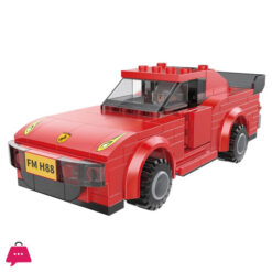 Red Classic Car Building Blocks Kit - Gift For Classic Car Lovers - 176 Pcs