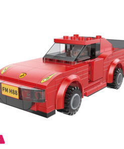 Red Classic Car Building Blocks Kit - Gift For Classic Car Lovers - 176 Pcs - Image 5