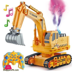 Remote Control Excavator Toys for Boys 3-12 Years Old RC Excavators with Lights Sounds 11 Channel Control RC Truck Construction Vehicle Toys