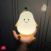 Silicone Cute Cartoon Pear Shaped Pat Light Bedroom Lamp Soft Rechargeable Night Light