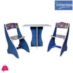 Infantes Kids Portable Study Table &Amp; Chair Wood - 2 Chair &Amp; Table