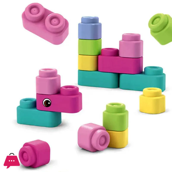 Soft Rubber Blocks Preschool Children Educational Building Blocks Toys 13Pcs/23Pcs 4 Soft Rubber Blocks Preschool Children Educational Building Blocks Toys 13Pcs/23Pcs - Image 2