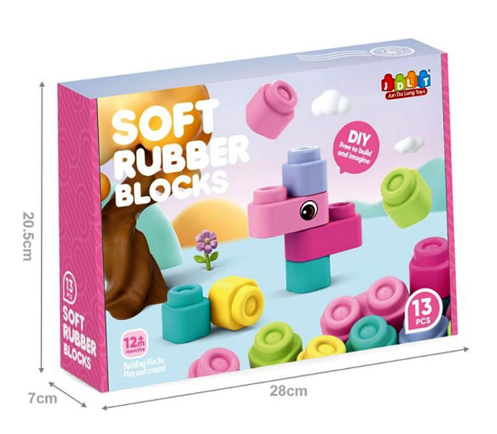 Soft Rubber Blocks Preschool Children Educational Building Blocks Toys 13Pcs/23Pcs 15 Soft Rubber Blocks Preschool Children Educational Building Blocks Toys 13Pcs/23Pcs