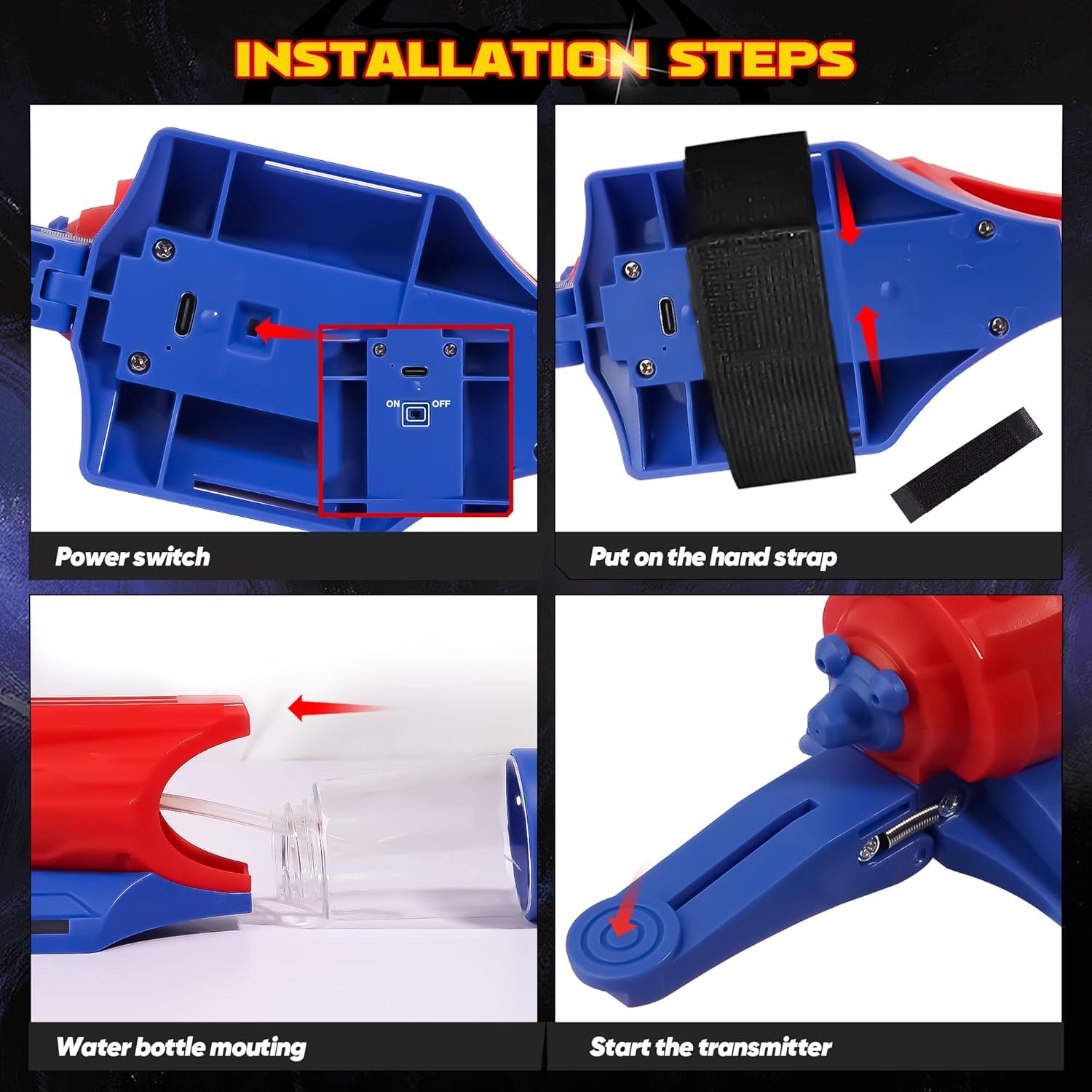 Spider-Man Water Gun For Kids Web Shooters Toy Wrist Launcher With Glove, Water Pistol 13 Spider-Man Water Gun For Kids Web Shooters Toy Wrist Launcher With Glove, Water Pistol