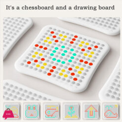 Strategy Board Game Portable Intelligent Gomoku Go, Checkers Beginner Chess Set