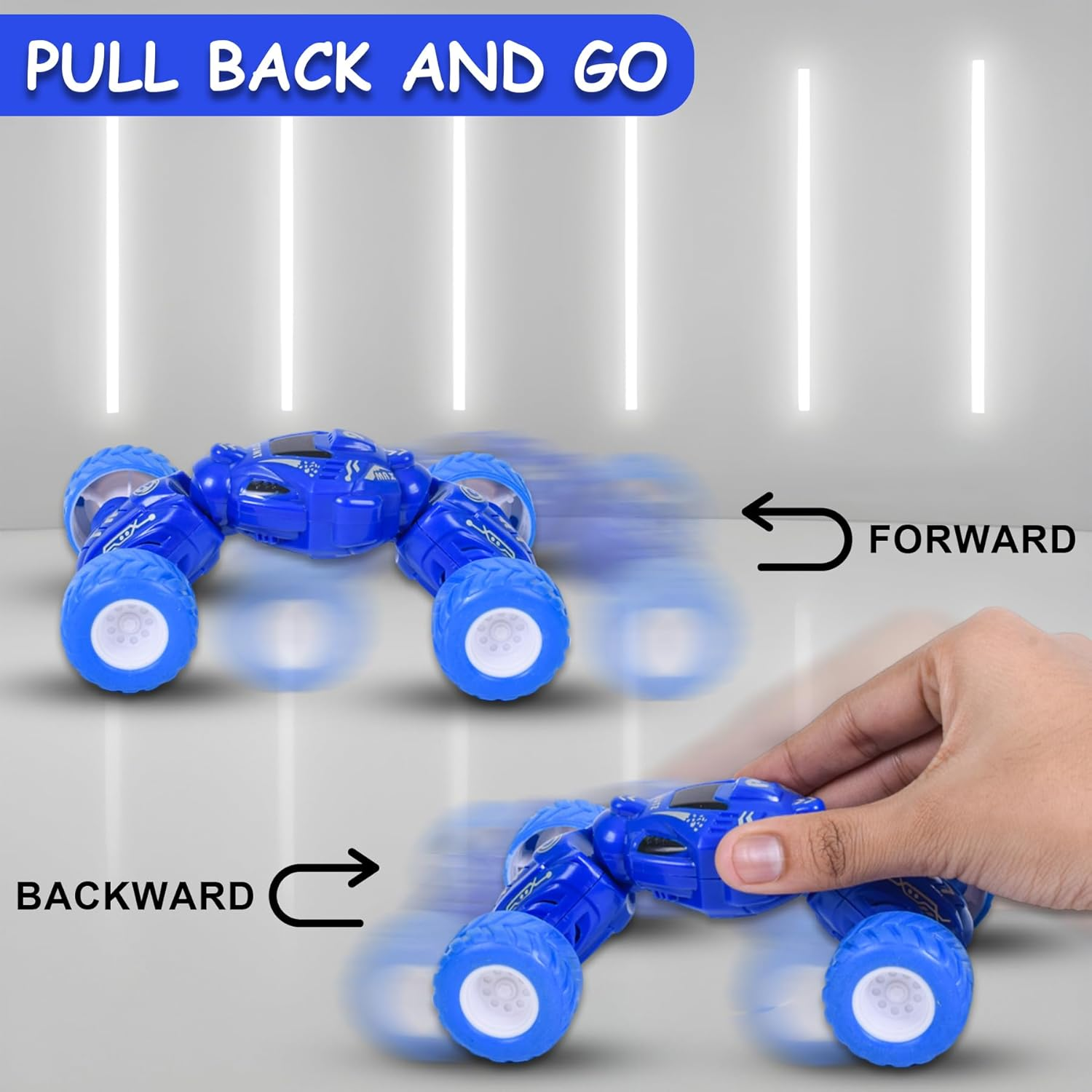 Torsion Auto Kids Car Pull Back Car Toy For Kids, Friction Powered Push And Go