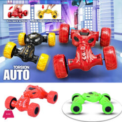 Torsion Auto Kids Car Pull Back Car Toy for Kids, Friction Powered Push and Go