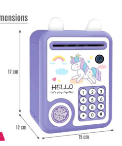 Unicorn Mini Atm Bank With Fingerprint Lock &Amp; Music 10 Unicorn Mini Atm Bank With Fingerprint Lock &Amp; Music - Image 3