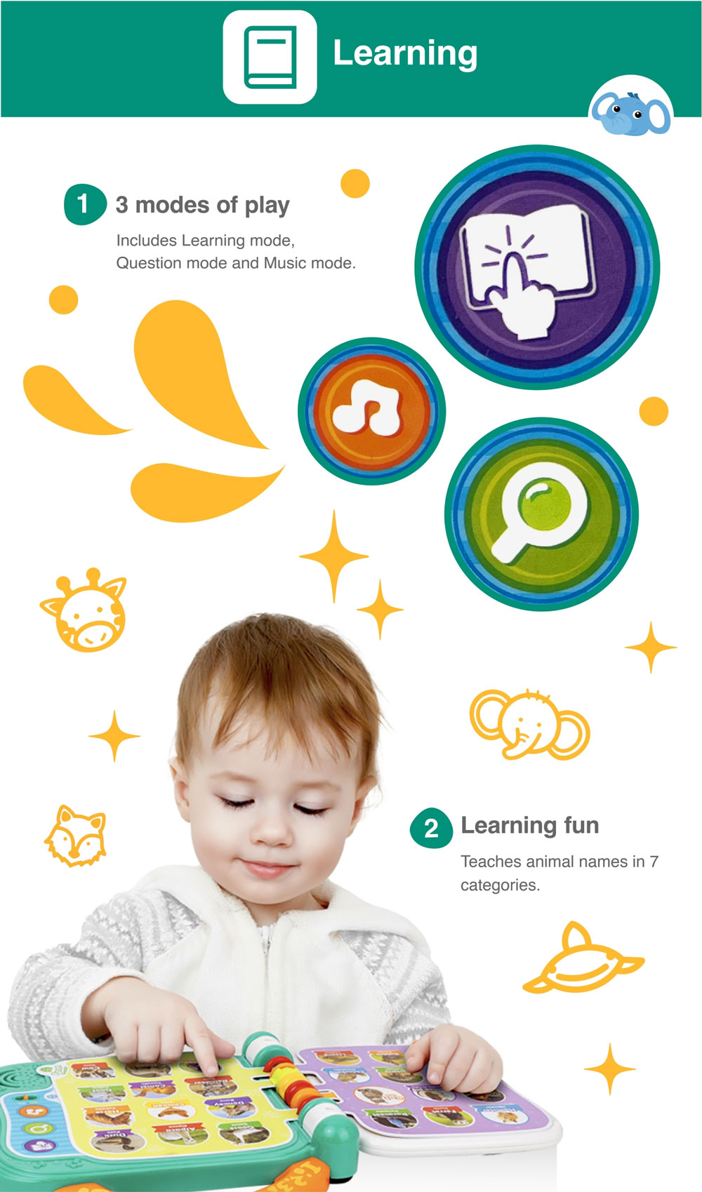 101 Bilingual Learning Book - Animals