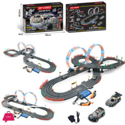 1:43 Electric Racing Track Luminous Racing Car with Lighted Track A51-10A