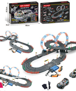 1:43 Electric Racing Track Luminous Racing Car with Lighted Track A51-10A