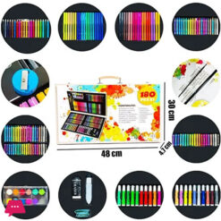 180 Pieces Art Painting Set High Quality Oil Pastels Drawing Wooden Box Art Kit For Girls And Boys 11 180 Pieces Art Painting Set High Quality Oil Pastels Drawing Wooden Box Art Kit For Girls And Boys