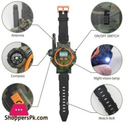 2 Pieces Rechargeable Walkie Talkies For Kids Radio Walky Talky With Flashlight