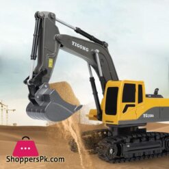 2.4G 6-5Ch Remote Control Excavator Rc Model Car Toy Professional Alloy Plastic Simulation Construction Vehicle For Kid Gift