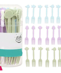 20 Pieces Animal Fruit Forks, Plastic Fruit Pick