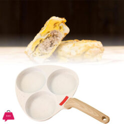 3 Holes Egg Frying Pan Non-Stick Pan Multipurpose Pancake Pan