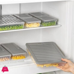 4 Piece Refrigerator Organizer, Multi-Purpose Storage Container