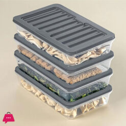 4 Piece Refrigerator Organizer, Multi-Purpose Storage Container