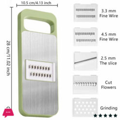 5-In-1 Multifunctional High-Quality Vegetable &Amp; Fruit Slicer With Five Changeable Blades