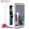 5L Mini Fridge Portable Storage Refrigerator With Led Light Mirror Cooler Home Car Use
