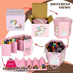 83Pcs Children Deluxe Art Drawing Acrylic Marker Dazzle Color Stick Washable Markers Oil Pastel Color Pencils Set For Kids Case Art And Craft Supplies Drawing And Painting Set