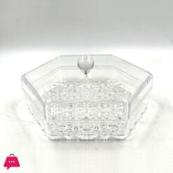 Acrylic Transparent Snack Tray With Lid Used For Dried Fruits Nuts Cookies Snacks