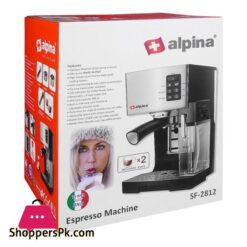 Alpina Espresso Coffee Machine Silverblack Sf 2812