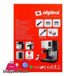 Alpina Espresso Coffee Machine Silverblack Sf 2812