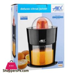 Anex Deluxe Citrus Juicer 850Ml Capacity 40W Black Ag 2154